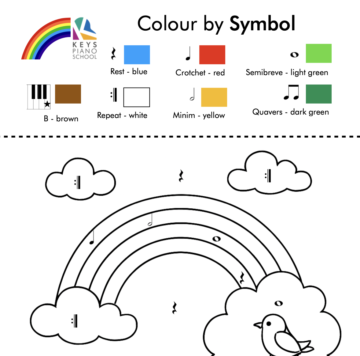 'I Can See a Rainbow' Young Beginners pre-stave - Image 4